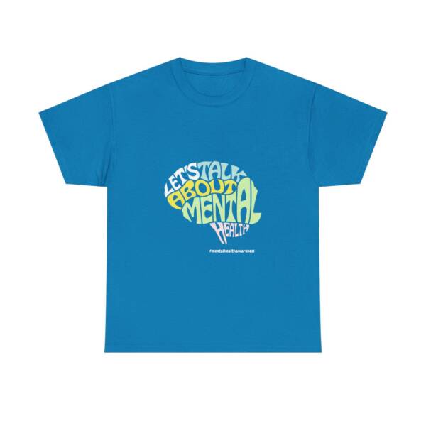 Talk About Mental Health Unisex Heavy Cotton Tee - Comfortable & Supportive Graphic T-Shirt - Image 17