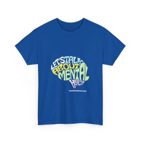Talk About Mental Health Unisex Heavy Cotton Tee - Comfortable & Supportive Graphic T-Shirt - Image 23
