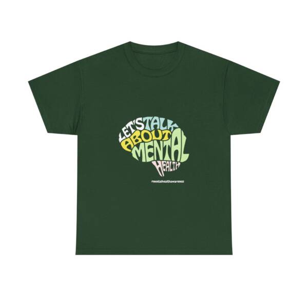 Talk About Mental Health Unisex Heavy Cotton Tee - Comfortable & Supportive Graphic T-Shirt - Image 13