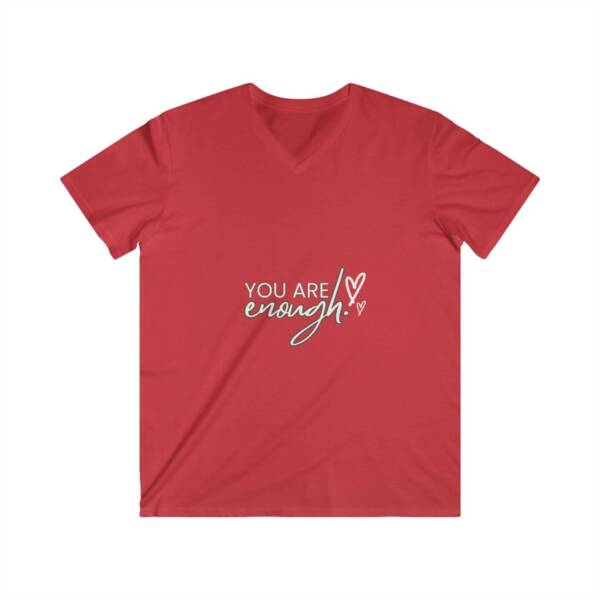 V-Neck Tee - You Are Enough Design - Image 17