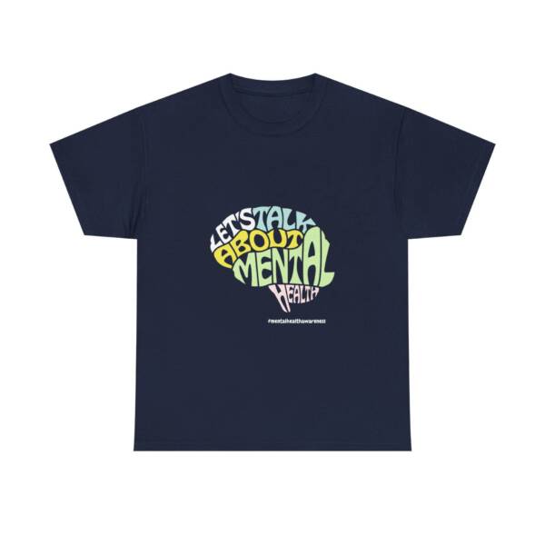 Talk About Mental Health Unisex Heavy Cotton Tee - Comfortable & Supportive Graphic T-Shirt - Image 25