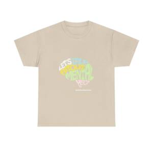 Talk About Mental Health Unisex Heavy Cotton Tee - Comfortable & Supportive Graphic T-Shirt