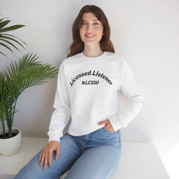 Licensed Listener Crewneck Sweatshirt - #LCSW Unisex Heavy Blend - Image 3