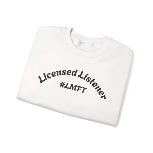 Licensed Listener Crewneck Sweatshirt - #LMFT Unisex Heavy Blend - Image 2