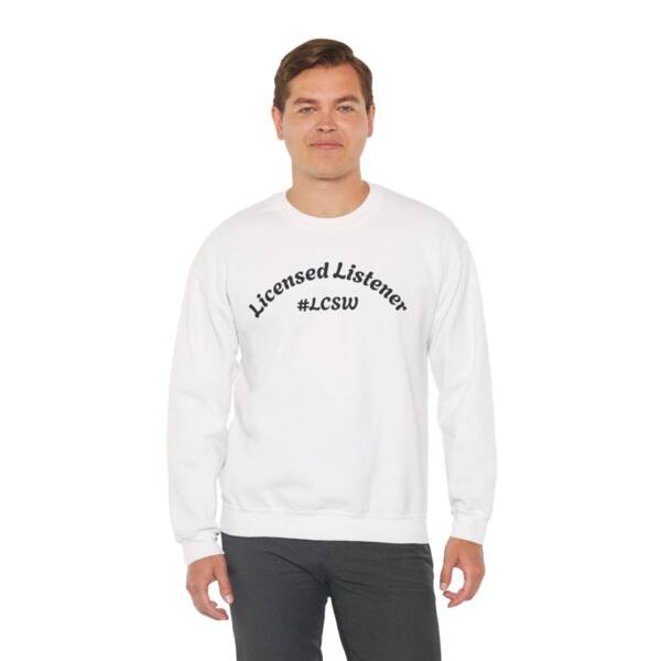 Licensed Listener Crewneck Sweatshirt - #LCSW Unisex Heavy Blend - Image 4