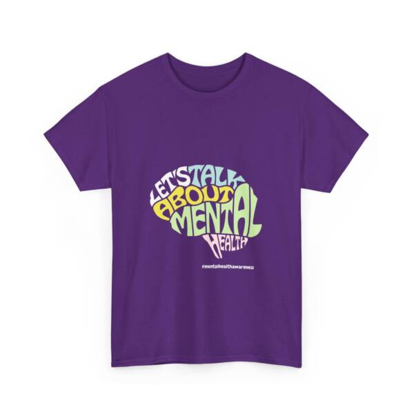 Talk About Mental Health Unisex Heavy Cotton Tee - Comfortable & Supportive Graphic T-Shirt - Image 31