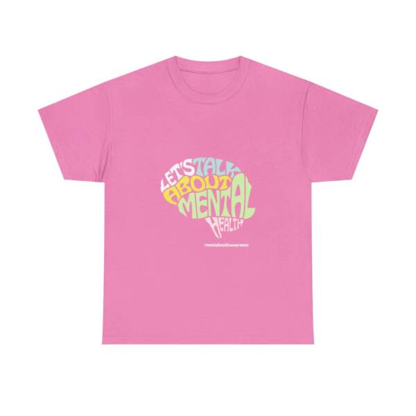 Talk About Mental Health Unisex Heavy Cotton Tee - Comfortable & Supportive Graphic T-Shirt - Image 33