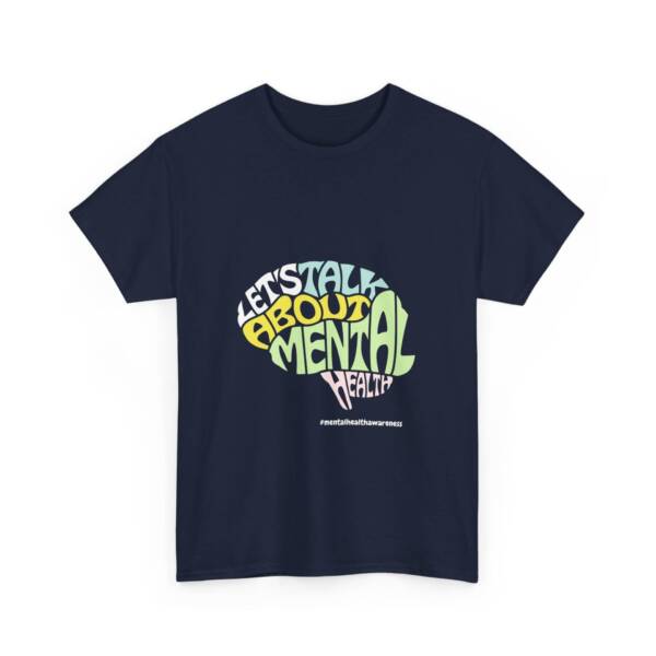 Talk About Mental Health Unisex Heavy Cotton Tee - Comfortable & Supportive Graphic T-Shirt - Image 27